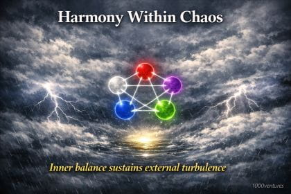 Harmony within Chaos - inner balance sustains external turbulence