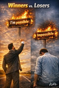 Winners vs. Losers: I'm possible road sign. KoRe advice