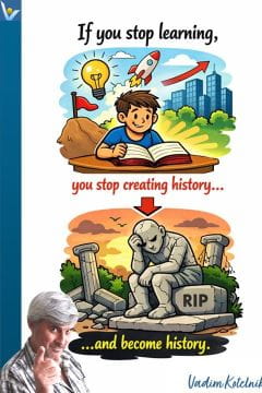 If You Stop Learning, You Stop Creating History and Become History