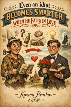 SuperSmart: Love makes smarter. Humnorous Quote, Kozma Prutkov