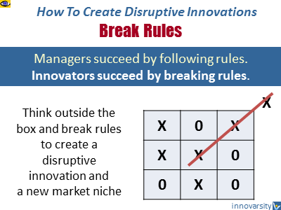 Break Rules - how to create disruptive innovation example