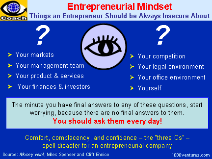 Entrepreneurial Mindset: KEY ENTREPRENEURIAL QUESTIONS