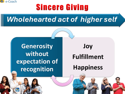 Sincere Givitn with Love: attitude, benefits