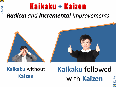 Kaikaku Kaizen Synergy - radical plus incremental improvements
