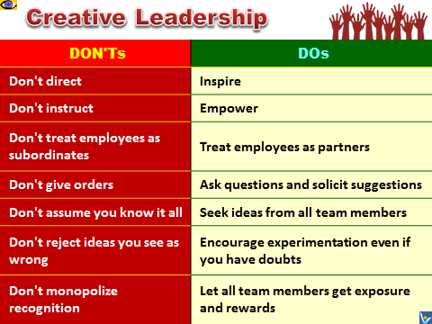 Creative Leadership DOs and DON'Ts by Vadim Kotelnikov