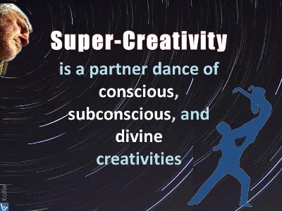 Supercreativity as partner dance of three creativities, watzing up