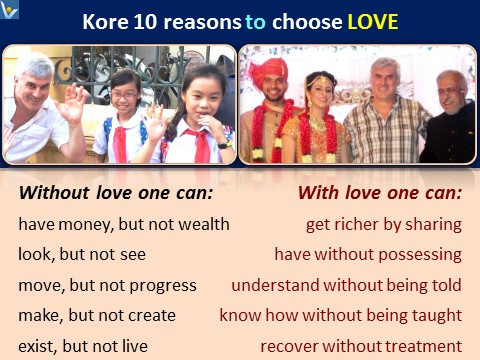 Love benefitsL 10 Reasons to Choose Love, Vadim Kotelnikov quotes
