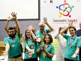 World Best Innovation Team Russia 1st Innompic Games 2017 India