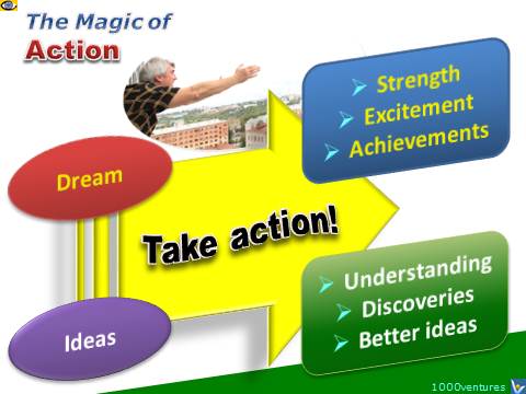Action Magic: Act on your ideas and dreams to turn them intoa reality