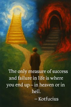What is success and failure in life: heaven and hell. VadiK quote