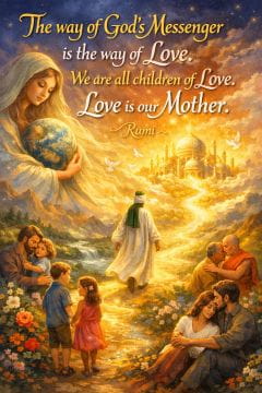 Love is our Mother. Rumi. Islamic Wisodm