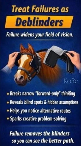 How To Fail Forward and Grow Wiser: Treat Failures as Deblinder