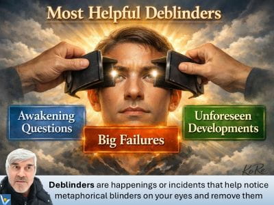 Deblinders - incidents that remove mental blinders. KoRe