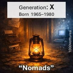 Generation X - nomads, visual definition, characteristics