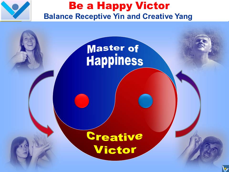 HAPPY VICTOR: Master of Happiness and Creative Victor - emfographics by Vadim Kotelnikov with Ksenia Kotelnikova