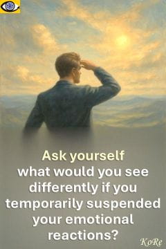 The Altitude of Perspective - suspend your emotional reactions