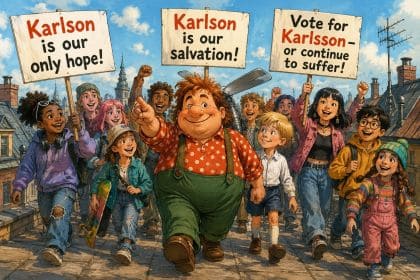 The KoRe Fairy Tale of Roofland and Its Playful President Karlson