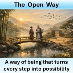 The Open Way of being that turns every step into possibility
