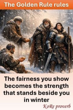 The Golden Rule rules |Christian-toned  KoRe proverb