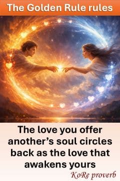 The Golden Rule rules - love to awaken | KoRe proverb
