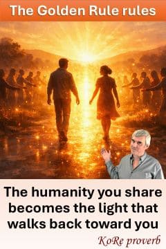 The Golden Rule rules - share humanity | KoRe proverb