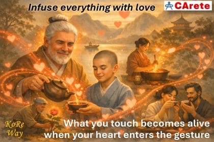 KoRe parable where master Wei teaches his student Di this KoRe maxim: In absolutely everything, the key ingredient is the infusion � infuse everything with love!