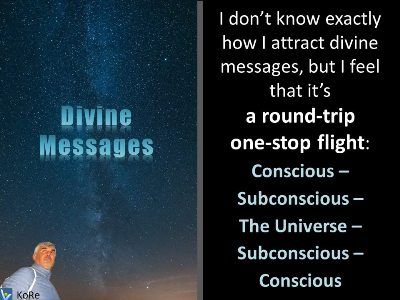 Divine messages from the Universe VadiK quote  round-trip flight