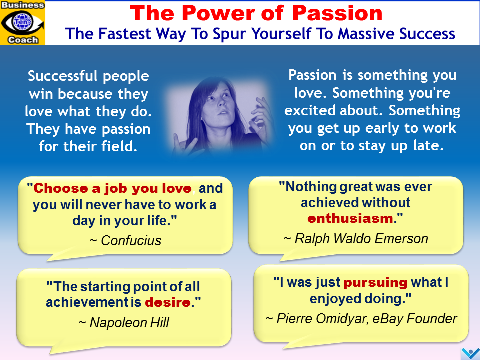Passion, The Power of Passion, Achievement