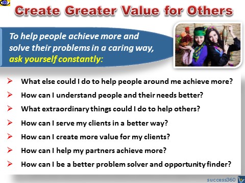 Creating Valure for Others - Create Greater Value for People Around You