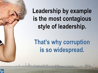 Corruption jokes, humorous quotes VadiK leadership by example
