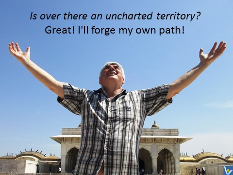 Uncharted territory quotes forge your own path, Vadim Kotelnikov, India, Agra Fort