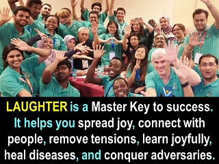 Inspiration quotes Laughter is a master key to success Vadim Kotelnikov