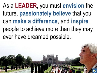 Leadership attributes quotes vision, inspire people VadiK MesIm