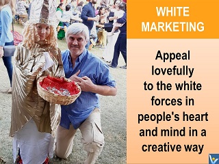 White Marketing inspirational messageful educative image by VadiK